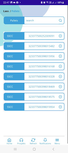 Android application APX visioPlanner screenshort