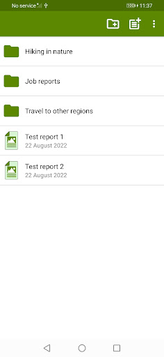 Screenshot of Photo Reports Pro