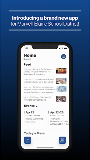Android application Marvell Elaine School District screenshort