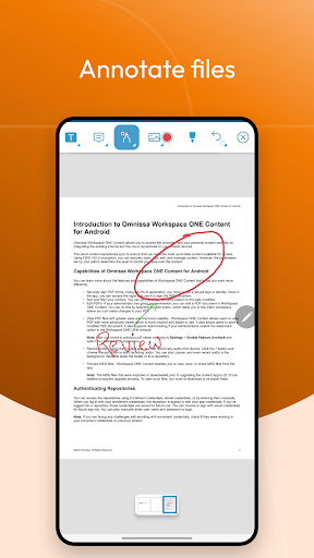 Screenshot of Content - Workspace ONE