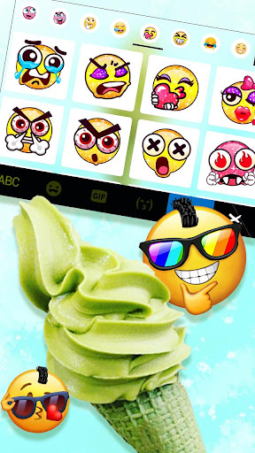 Macha Ice Cream Keyboard Theme Screen 3