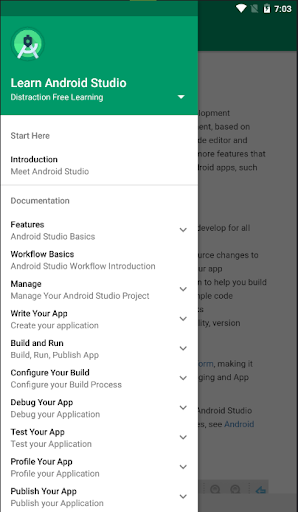 Screenshot of Learn Android Studio Offline