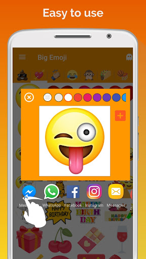 Big Emoji - large emoji for all chat messengers android2mod screenshots 3
