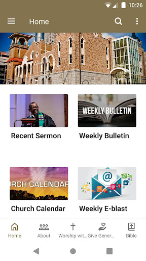 Android application First Church - Atlanta screenshort