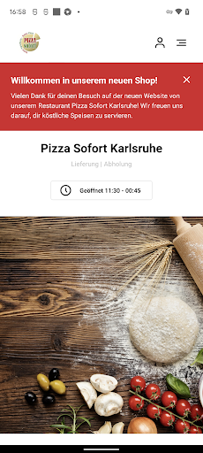 Android application Pizza Sofort Karlsruhe screenshort