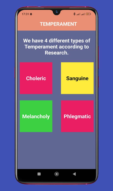 Temperament Education - 1.0 - (Android)