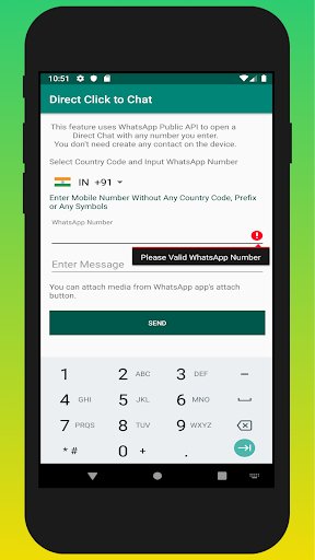 Direct Click to Chat Screen 3