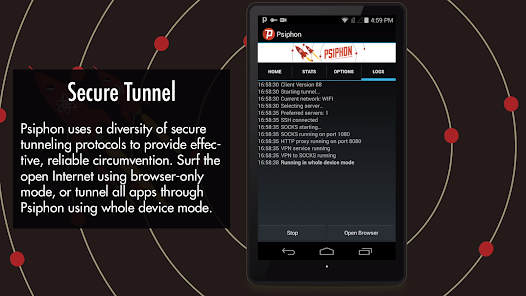 Psiphon Pro APK Download FREE v357 MOD (Subscribed) Gallery 4