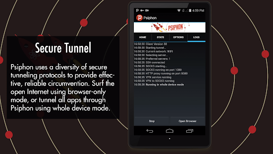 Use Psiphon App – SSH Tunneling