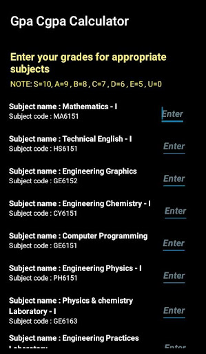 Cgpa Gpa Calculator Anna Unive Screen 3