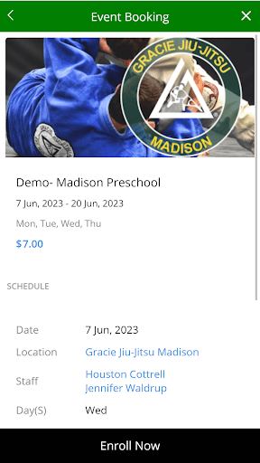 Gracie Jiu-Jitsu Madison Screen 3