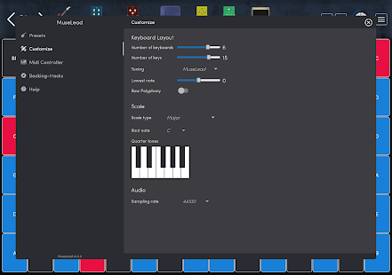 MuseLead Synthesizer Bildschirmfoto