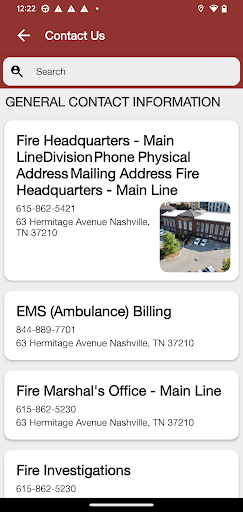 Nashville Fire Department Screen 2