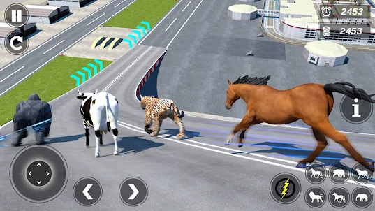 Trò chơi đua xe động vật