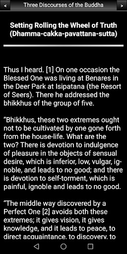 Three Discourses of the Buddha Screen 3