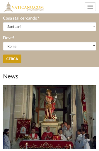 Android application Santuari Italiani - Vaticano.c screenshort