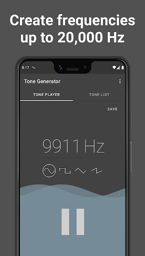 Android application Tone Generator: Frequency & So screenshort