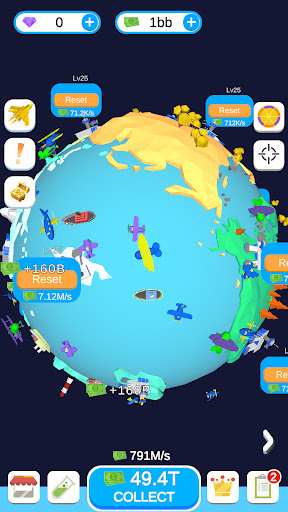 Idle Plane World 3D Screen 3