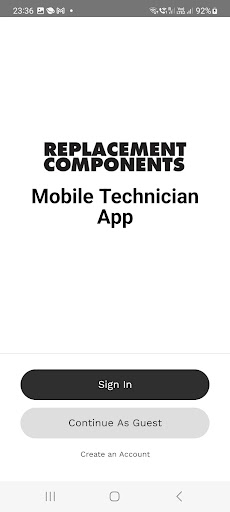 RC Mobile Technician Screen 2