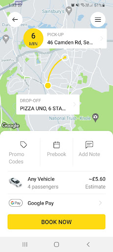 Beeline Taxis Screen 3
