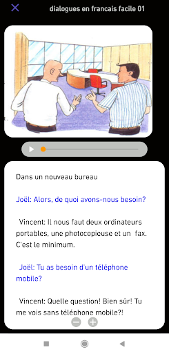 Dialogue en français A1 A2 Screen 3