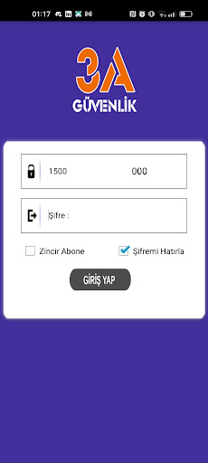 Android application 3A Alarm Sinyal Takibi screenshort