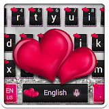Red Heart Glitter Keyboard icon