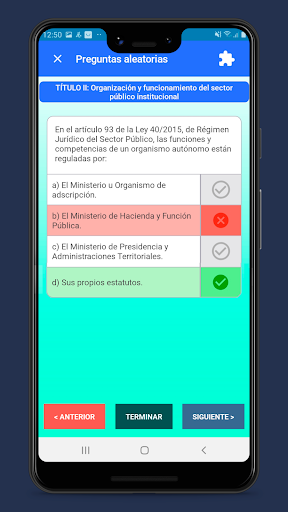 Tests Ley 40/2015 (LRJSP) Screen 3