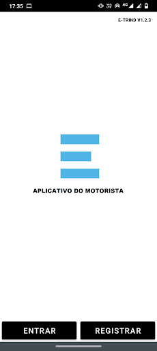 Android application E-TRIND AppMotorista screenshort