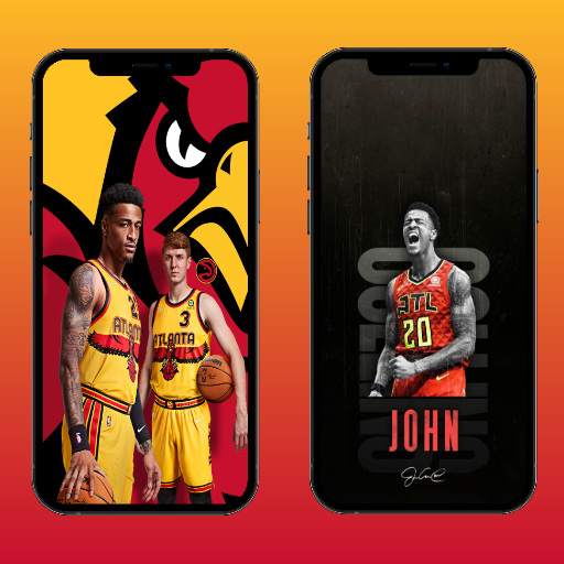 Atlanta Hawks Wallpapers 4K logo