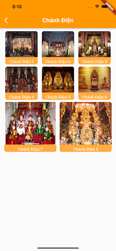 Android application Đi Chùa Online screenshort