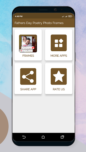 Android application Fathers Day Poetry Frames 2022 screenshort