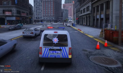 Mini Van Police Simulator Game Screen 3