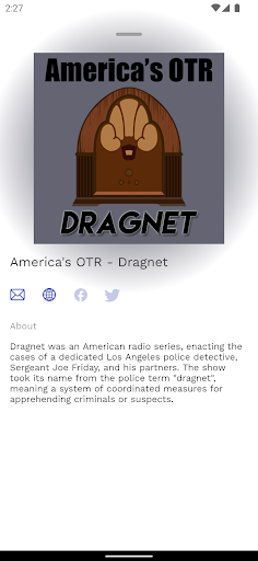 Americas OTR - Dragnet Radio Screen 3