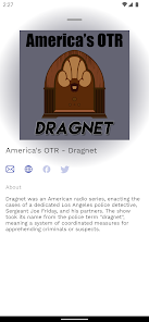 America's OTR - Dragnet Radio – Apps on Google Play