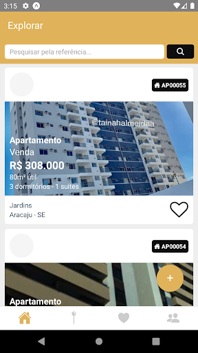 Android application Tainah Almeida Corretora screenshort