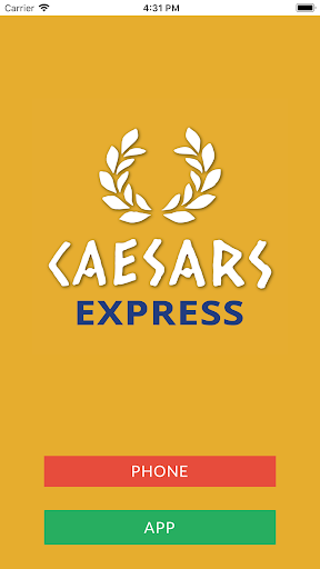 Android application Caesars Express screenshort