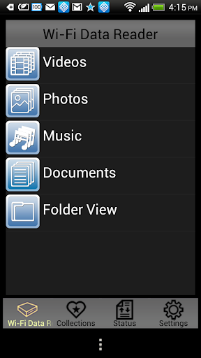 Wi-Fi Data Reader Screen 2