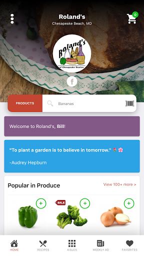 Android application Roland's of Chesapeake Station screenshort