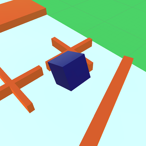 Cube dash. Paper Cube Dash.