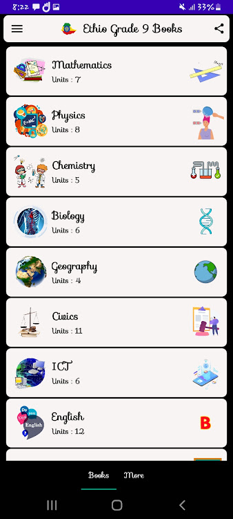 Grade 9 Books: Old Curriculum - 4.1.0 - (Android)