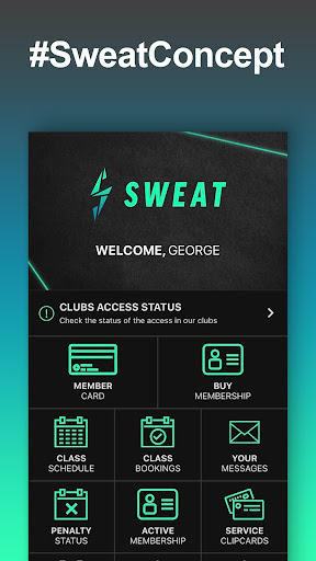 Android application Sweat One screenshort