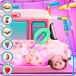Cover Image of ดาวน์โหลด ล้างรถรถบรรทุกไอศกรีม Girly  APK