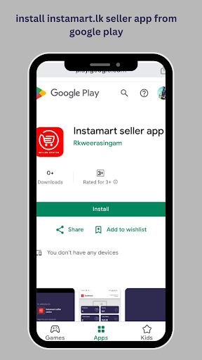 Android application Instamart seller app screenshort