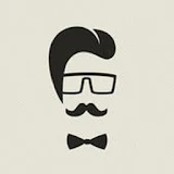 Hipster beard hairstyle icon