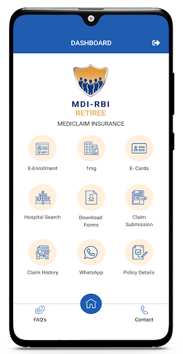 MDI RBI Retiree Mediclaim Screen 3