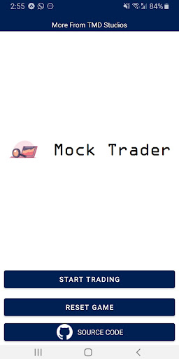 Android application Mock Trader screenshort