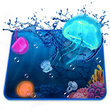 Aquarium Jelly Fish 3D Theme icon