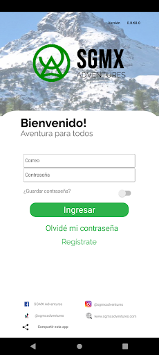 Android application Senderismo Global MX screenshort
