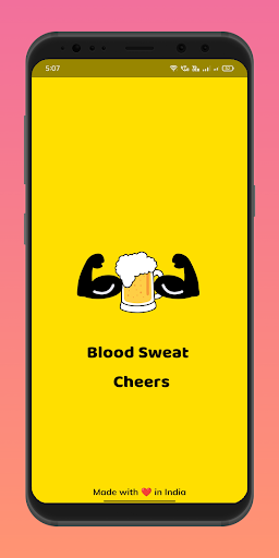 Android application Blood Sweat Cheers screenshort